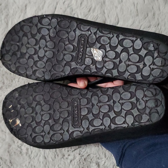 Coach black wedge slippers - Picture 5 of 15